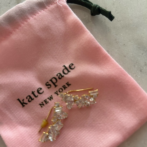Kate Spade Gold and Crystal Earrings - Picture 2 of 2